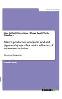 Altered production of organic acid and pigments by microbes under influence of microwave radiation