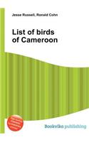 List of Birds of Cameroon