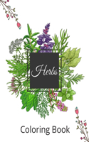 herbs coloring book