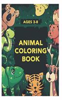 ages 3-8 animal coloring book