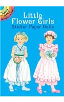 Little Flower Girls Sticker Paper Dolls