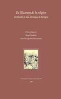 de l'Examen de la Religion