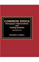 Common Stock Newspaper Abbreviations and Trading Symbols, Supplement One