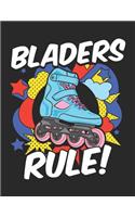 Bladers Rule: Burst of Fun Inline Rollerblading Notebook