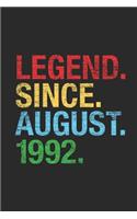 Legend Since August 1992