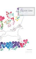 Amazing Unicorn Graph Paper Notebook Square Grid Journal (8.5 x 11)