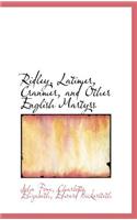 Ridley, Latimer, Cranmer, and Other English Martyrs: (English)