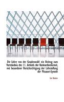 Die Lehre Von Der Gnadenwahl