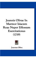 Joannis Olivae In Marmor Isiacum Roae Nuper Effossum Exercitationes (1719)
