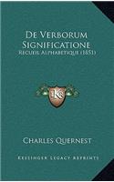 De Verborum Significatione: Recueil Alphabetique (1851)