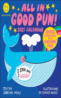 Hello!Lucky All in Good Pun 2025 Wall Calendar