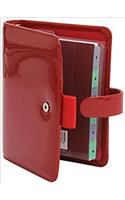 FILOFAX POCKET PATENT RED ORGANISER