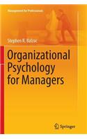 Organizational Psychology for Managers