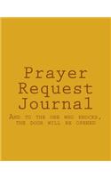 Prayer Request Journal