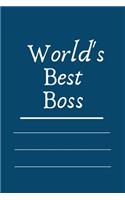 World's Best Boss.writing journal