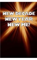 New decade new year new me happy resolutions merry christmas notebook gift