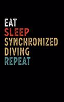 Eat Sleep Synchronized Diving Repeat Funny Sport Gift Idea