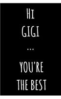 Hi Gigi ... You're The Best