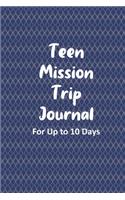 Teen Mission Trip Journal