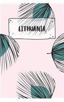 Lithuania: Dotted Travel Diary Notebook or Journey Dotted Grid Journal - Holiday Trip Pocketbook for Men and Women with Dots