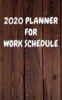 2020 Planner for Work Schedule: Cool Wood Themed Daily Weekly Monthly 2020 - 2021 Planner / Organizer / Diary - Christmas Gift