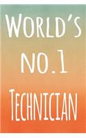 World's No.1 Technician: The perfect gift for the professional in your life - 119 page lined journal