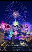 Fireworks Note Monthly 2020 Planner 12 Month Calendar