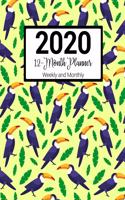 2020 12-Month Planner Weekly and Monthly