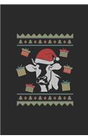 Ugly Christmas Cow: Graph Paper Notebook (6" x 9" - 120 pages) Christmas Themed Notebook for Daily Journal, Diary, and Gift