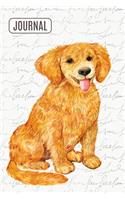 Lined Journal Notebook Golden Retriever