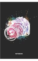 Notebook: Photography Themed Notebook (6x9 inches) with Blank Pages ideal as a Photographer Camera Journal. Perfect as a Travelling Book or Sketchbook for all