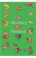 Monkey Notebook. Perfect gift for young kids and teenagers that love monkey and nature