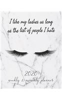 2020 Weekly And Monthly Planner