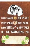 I'll Be Watching You Notebook Journal: 110 Blank Lined Papers - 6x9 Personalized Customized Vizsla Notebook Journal Gift For Vizsla Puppy Owners and Lovers