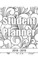 Wave School Planner: School Year 2018 - 2019 8x10 Inch Wave Academic Planner with Class Schedules, Passwords, Notes and Daily Planner for Homework