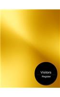 Visitors Register: Visitor Log Book & Register, Login Notebook, Record Guest Sign-In, Register Book. Includes Sections For Date, Visitor, Name, Address, Phone, & Email