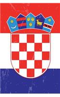 Croatia Flag Journal: Croatian Travel Diary, Croatian Souvenir, Lined Journal to Write in