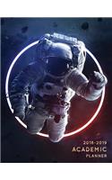 2018-2019 Academic Planner: Astronaut - Aug 2018 - July 2019 Weekly View -To Do Lists, Goal-Setting, Class Schedules + More - Galaxy Design