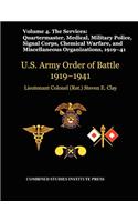 United States Army Order of Battle 1919-1941. Volume IV.The Services