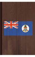 Cayman Islands Flag Journal Notebook: Blank Lined Ruled for Writing 6x9 110 Pages