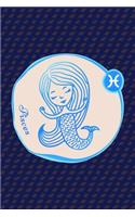 Pisces: Journal: Water Element: Blank Lined Notebook