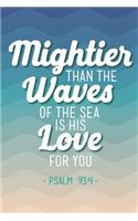 Mightier Than the Waves of the Sea Is His Love for You Psalm 93