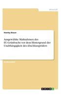 Ausgewählte Maßnahmen des EU-Grünbuchs vor dem Hintergrund der Unabhängigkeit des Abschlussprüfers