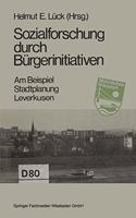 Sozialforschung Durch Burgerinitiativen