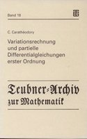 Variationsrechnung Und Partielle Differentialgleichungen Erster Ordnung