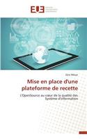 Mise En Place d'Une Plateforme de Recette