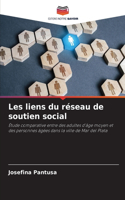 Les liens du réseau de soutien social