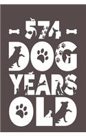 574 Dog Years Old: Best Unique Funny Cool Humor Birthday Gifts For 82 Years Old Dog Lovers - 82nd Birthday Gift for Men / Women / Kids ON Birthday or Christmas - Dog L