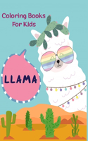 Llama Coloring Books For Kids