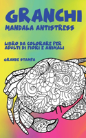 Mandala Antistress - Grande stampa - Libro da colorare per adulti di fiori e Animali - Granchi